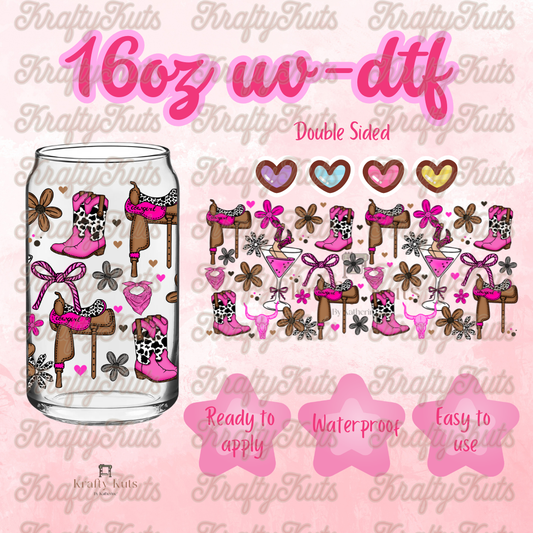 #660 UV-DTF 16oz Glass Wrap - Double sided