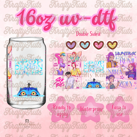 #661 UV-DTF 16oz Glass Wrap - Double sided