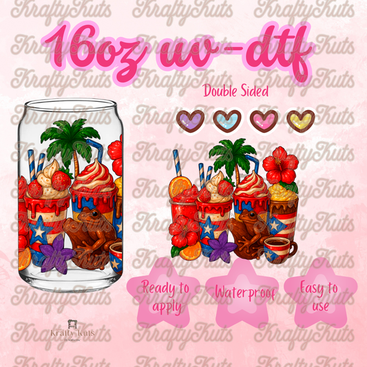 #673 UV-DTF 16oz Glass Wrap - Double sided