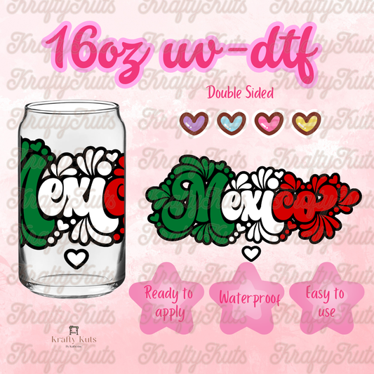 #697 UV-DTF 16oz Glass Wrap - Double sided