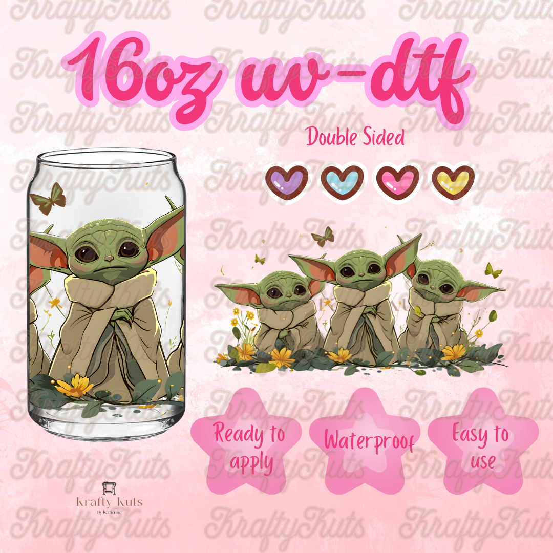 #694 UV-DTF 16oz Glass Wrap - Double sided