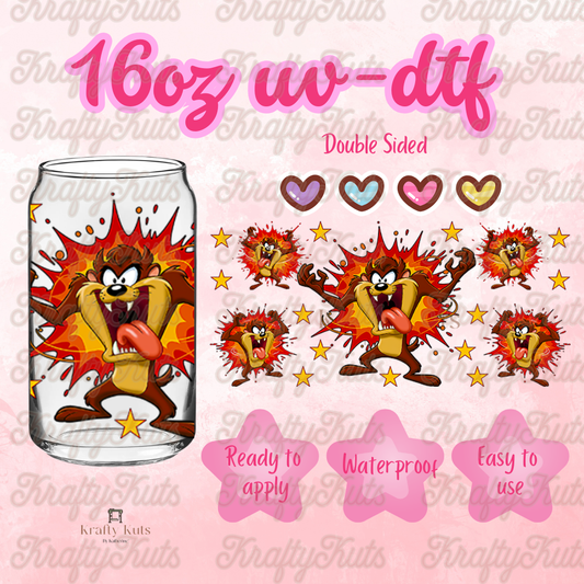 #700 UV-DTF 16oz Glass Wrap - Double sided