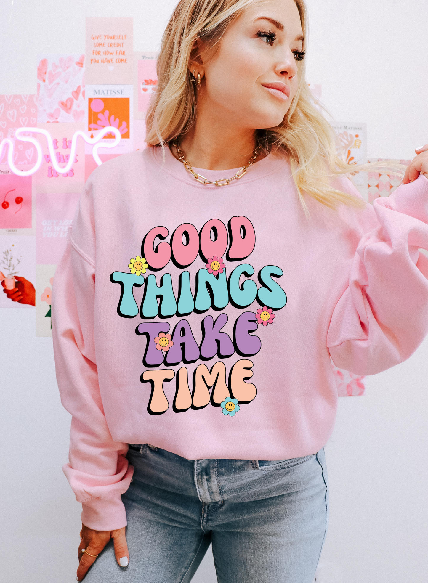 Good things take time Crewneck♥