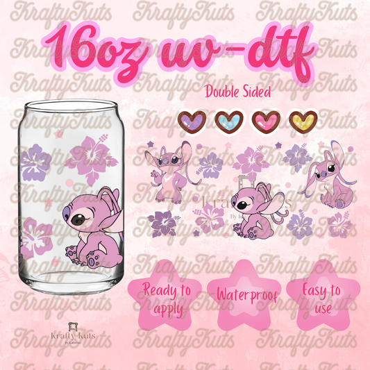 #592 UV-DTF 16oz Glass Wrap - Double sided