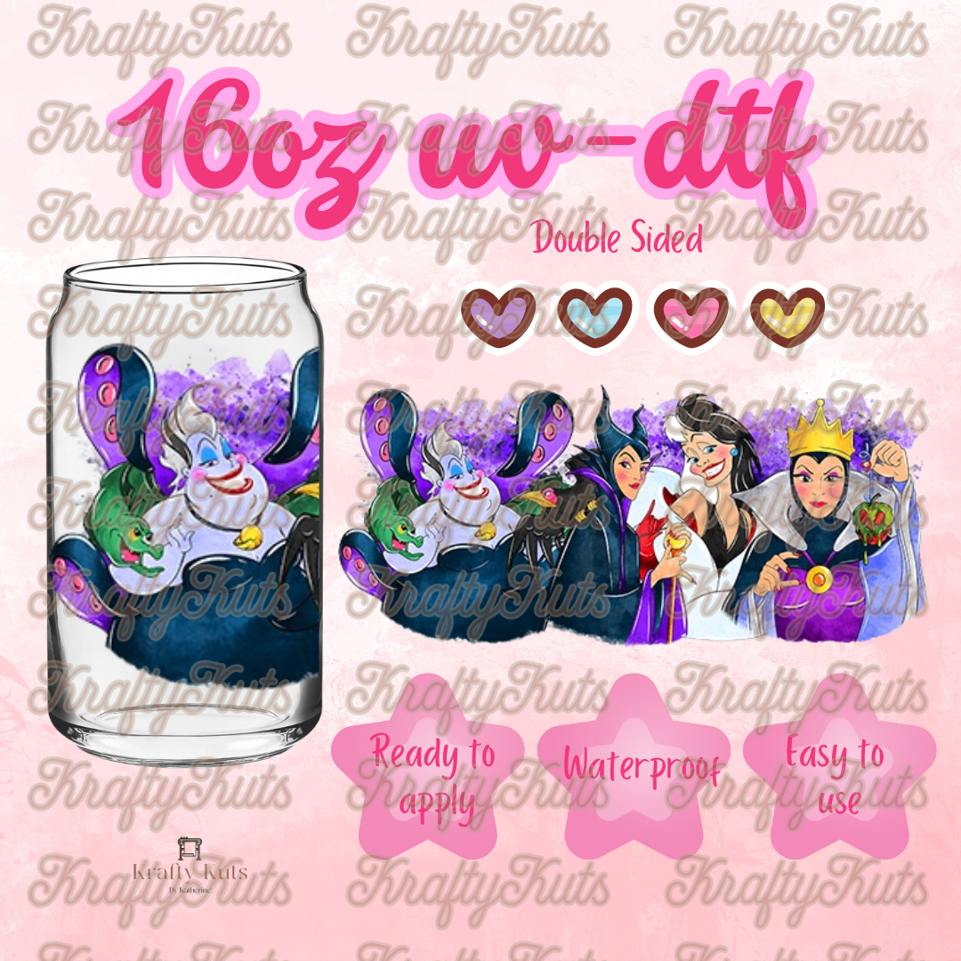 #411 UV-DTF 16oz Glass Wrap - Double Sided