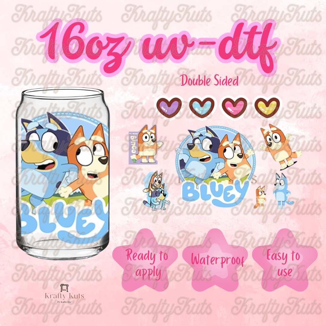 #574 UV-DTF 16oz Glass Wrap - Double sided