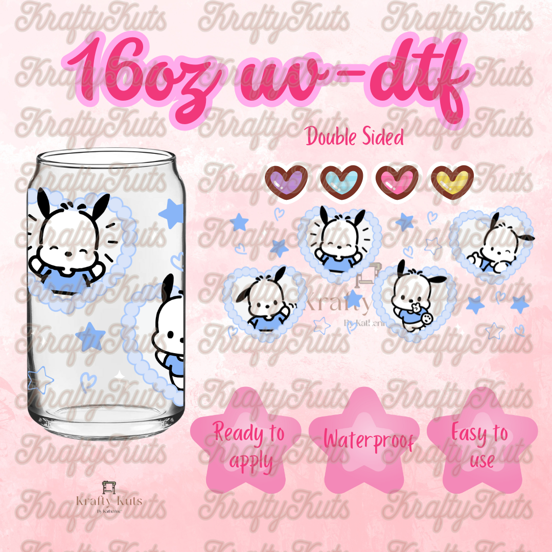 #589 UV-DTF 16oz Glass Wrap - Double sided