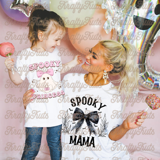 Spooky Mommy & Baby Girl Direct Transfer Film DTF