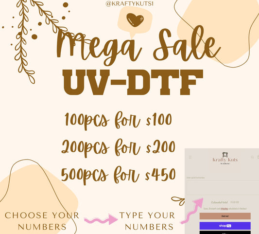 MEGA SALE UV-DTF