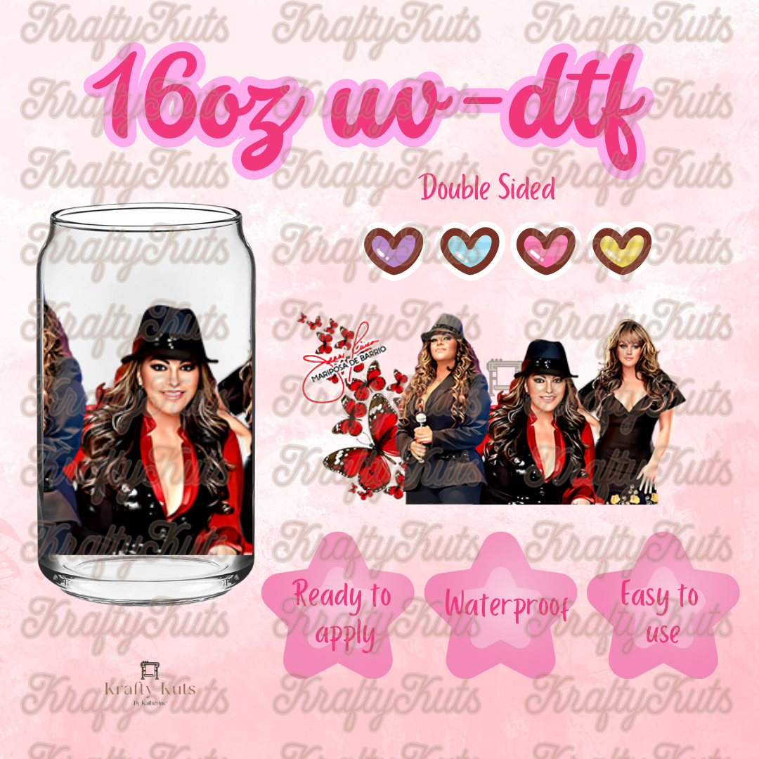 #590 UV-DTF 16oz Glass Wrap - Double sided