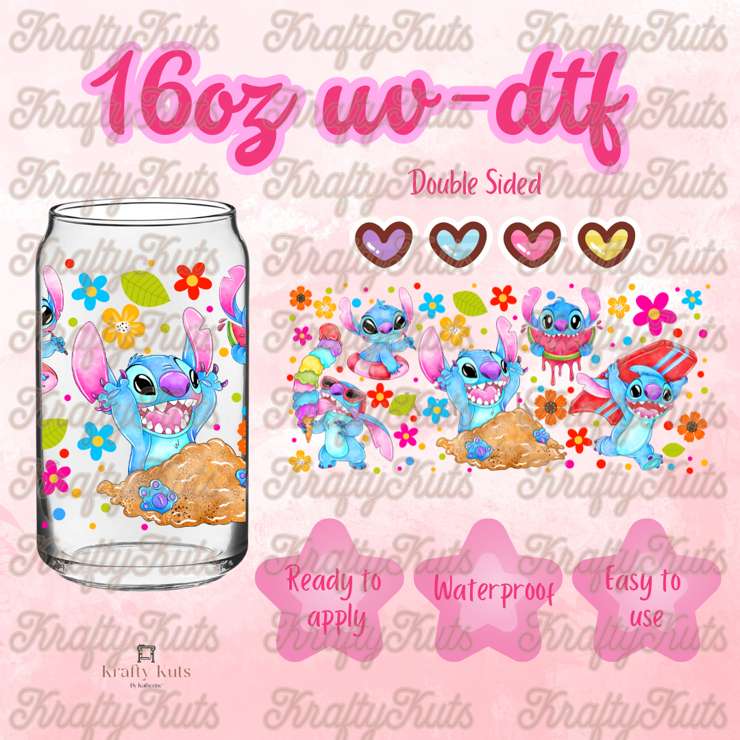 #615 UV-DTF 16oz Glass Wrap - Double sided