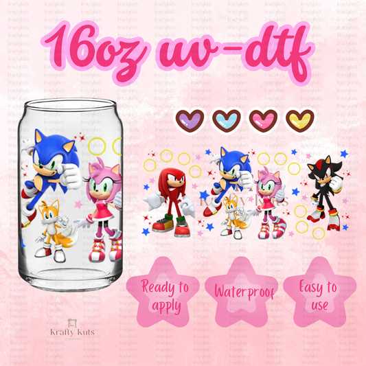 #584 UV-DTF 16oz Glass Wrap - Double sided