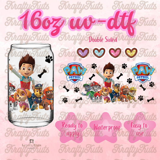 #577 UV-DTF 16oz Glass Wrap - Double sided