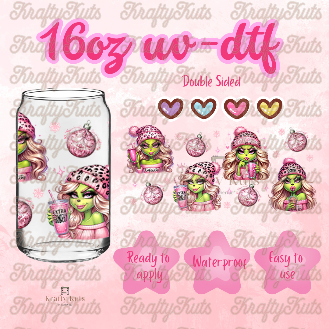#492 UV-DTF 16oz Glass Wrap - Double Sided