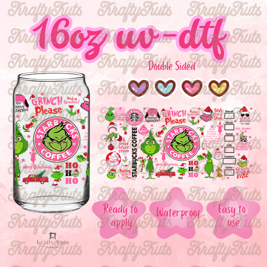 #494 UV-DTF 16oz Glass Wrap - Double Sided