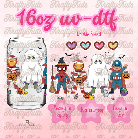 #463 UV-DTF 16oz Glass Can Wrap -  Double Sided