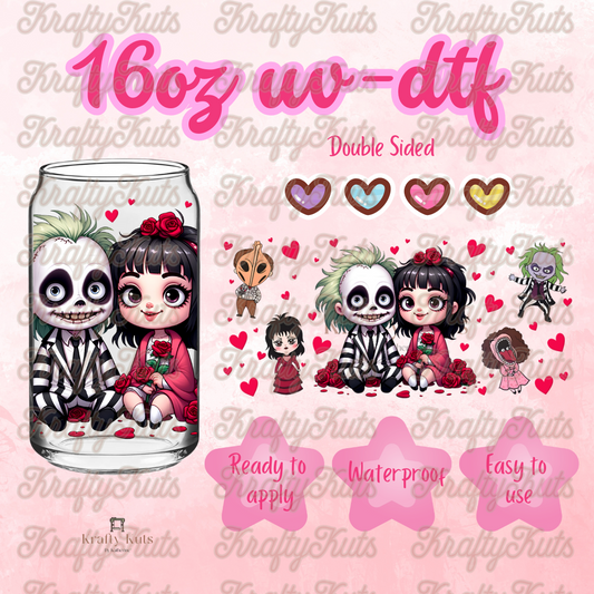 #467 UV-DTF 16oz Glass Can Wrap -  Double Sided