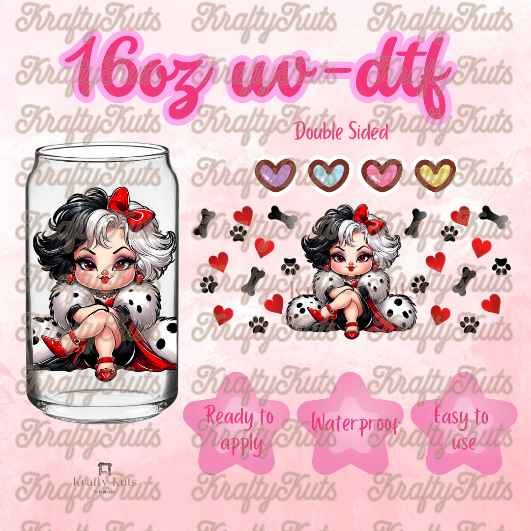 #405 UV-DTF 16oz Glass Wrap - Double Sided