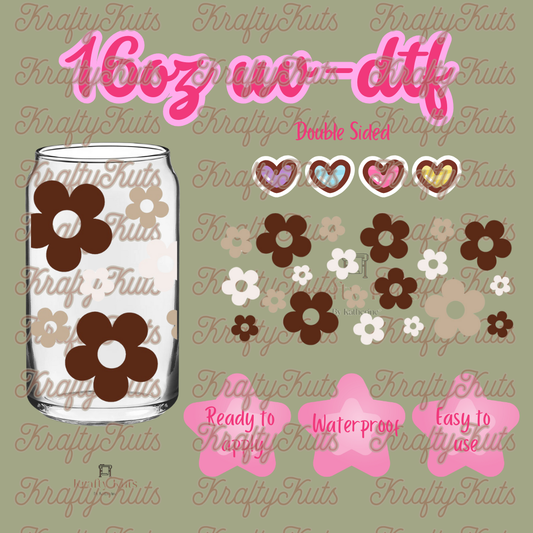 #614 UV-DTF 16oz Glass Wrap - Double sided
